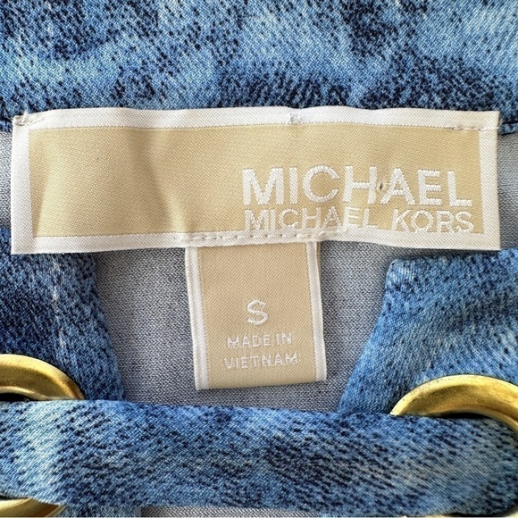 Michael Kors midi length dress in a stretch knit, popover style, sleeveless - Picture 14 of 15